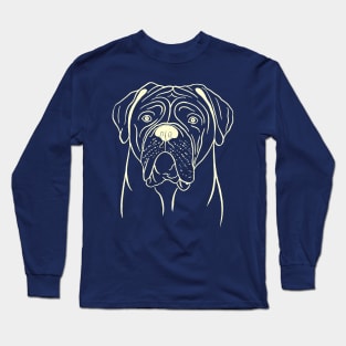 Dogue de Bordeaux (Orange and Beige) Long Sleeve T-Shirt